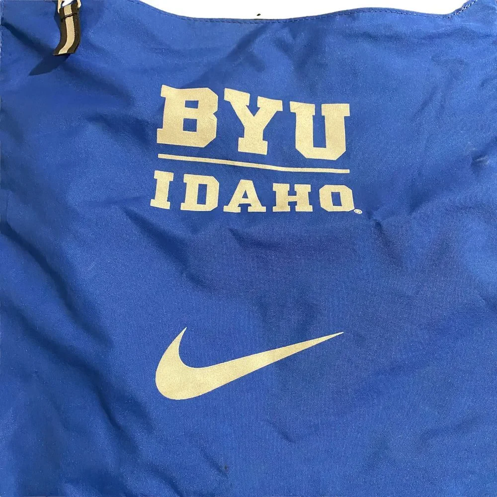 Nike BYU Idaho‎ Cougars Gym Sack Drawstring Bag Backpack Royal Blue One Size